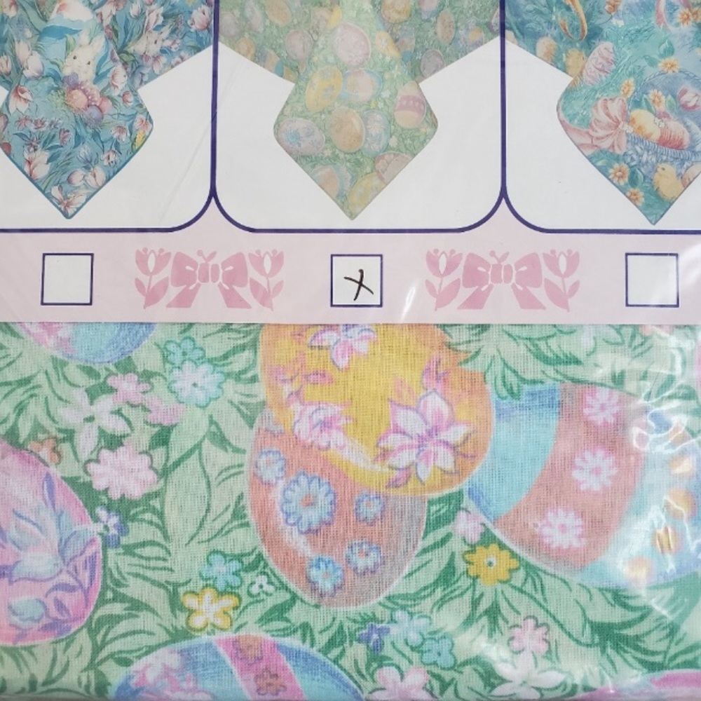 Easter Fabric Tablecloth with Napkin Set